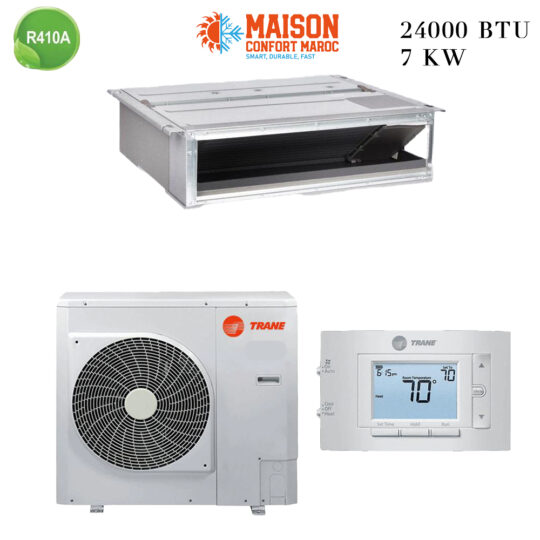 Climatiseur TRANE Gainable 24000 BTU On/Off – Puissance et confort pour espaces résidentiels et commerciaux
