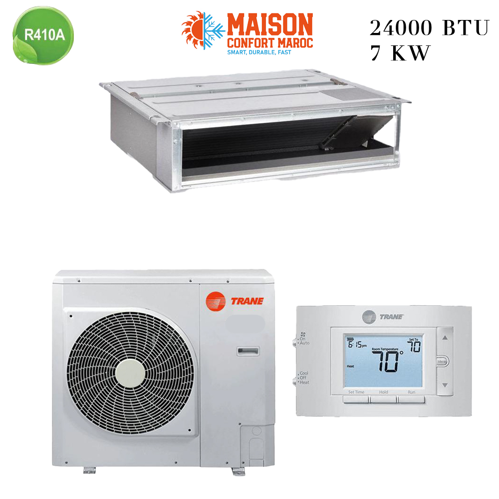 Climatiseur TRANE Gainable 24000 BTU On/Off – Puissance et confort pour espaces résidentiels et commerciaux
