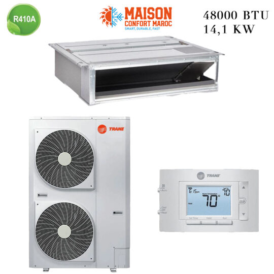 Climatiseur TRANE Gainable 48000 BTU On/Off – Haute performance, refroidissement rapide et installation discrète