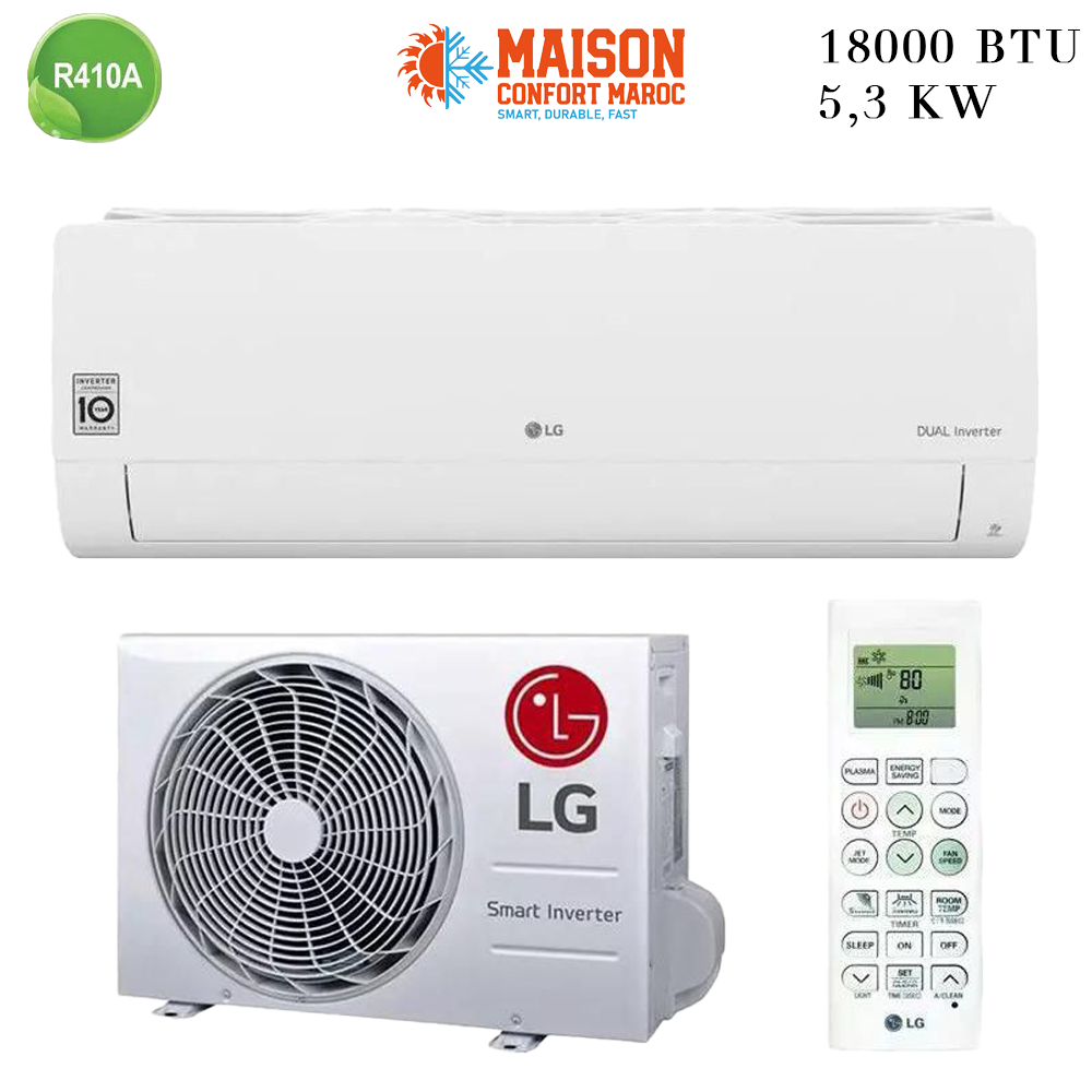 Climatiseur LG 18000 BTU Dual Inverter – Climatiseur mural performant