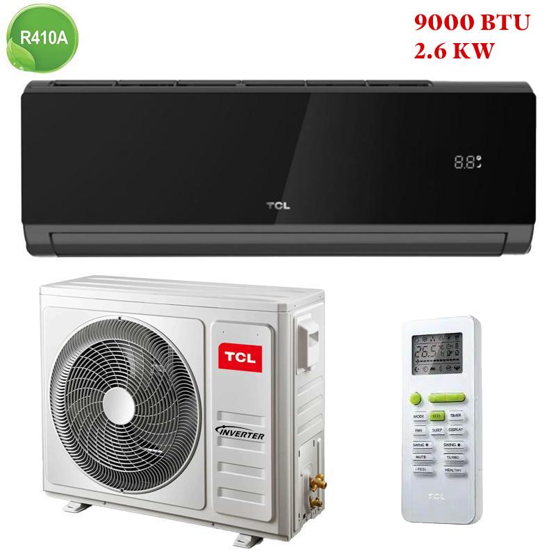 Climatiseur TCL 9000 BTU Inverter mural blanc avec technologie Inverter, refroidissement rapide, chauffage performant, garantie et livraison gratuite au Maroc.