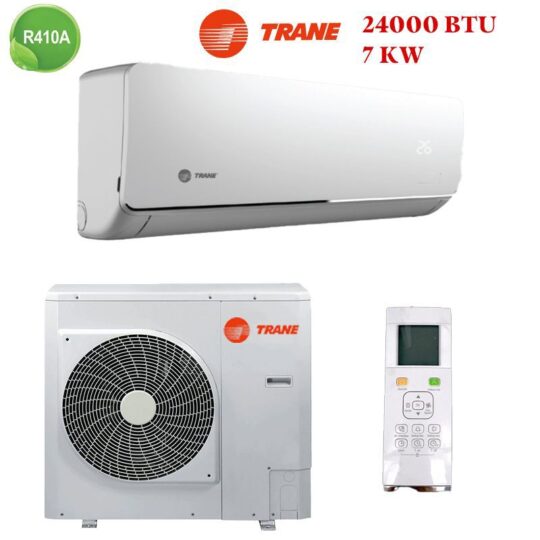 Climatiseur Trane 24000 BTU R410 avec garantie, installation en option et livraison gratuite au Maroc.
