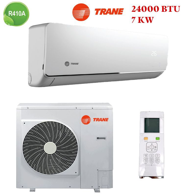 Climatiseur Trane 24000 BTU R410 avec garantie, installation en option et livraison gratuite au Maroc.